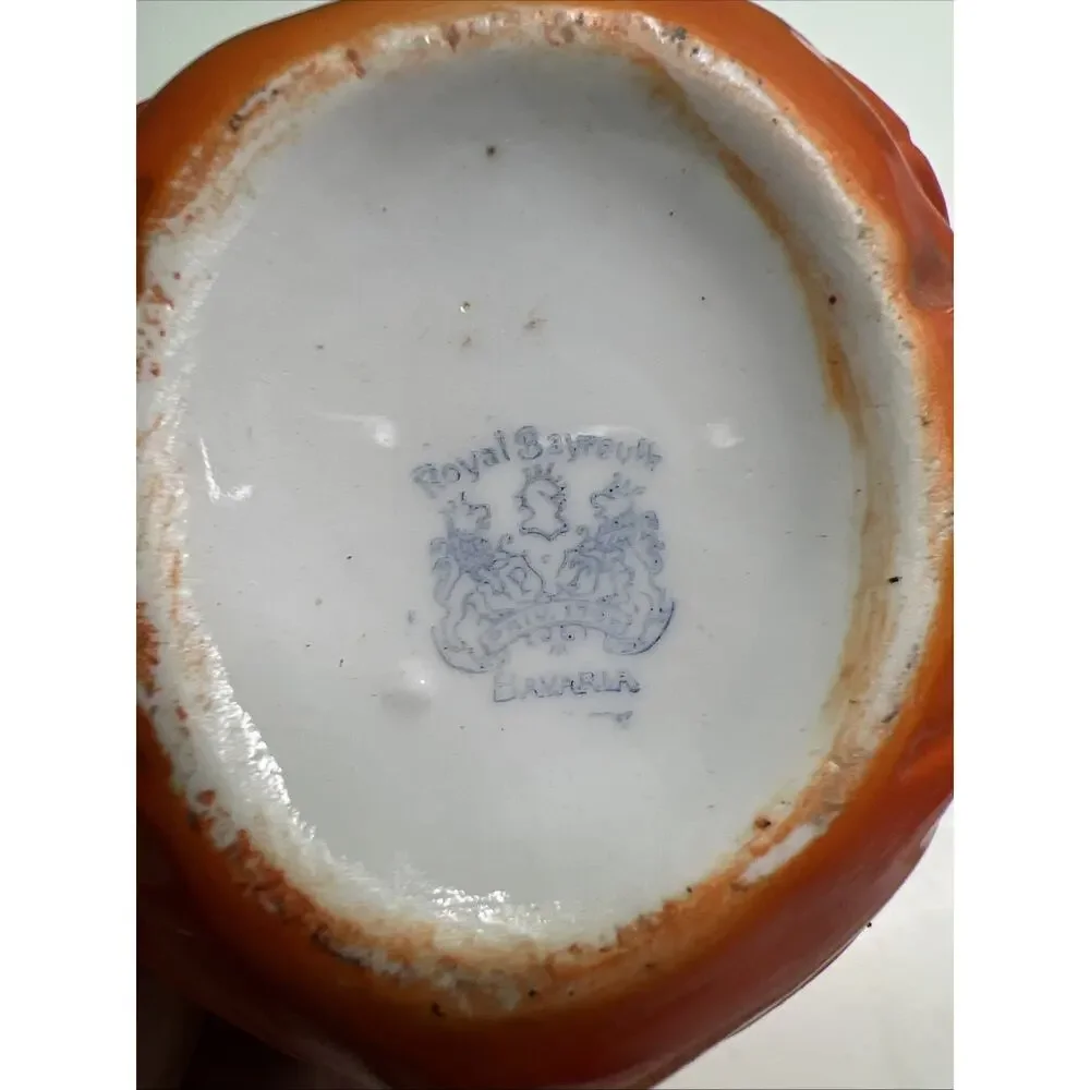 Antique Royal Bayreuth Lobster Butter Pitcher Creamer Porcelain Bavaria 4